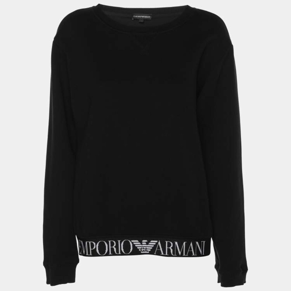 Emporio Armani Black Crewneck Sweatshirt